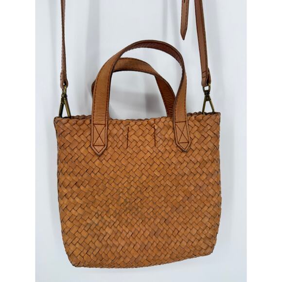 Madewell The Small Transport Crossbody: Woven Leather Edition - Picture 3 of 8